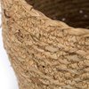Vintiquewise Decorative Round Wicker Woven Rope Storage Blanket Basket with Braided Handles - Medium QI003835.M